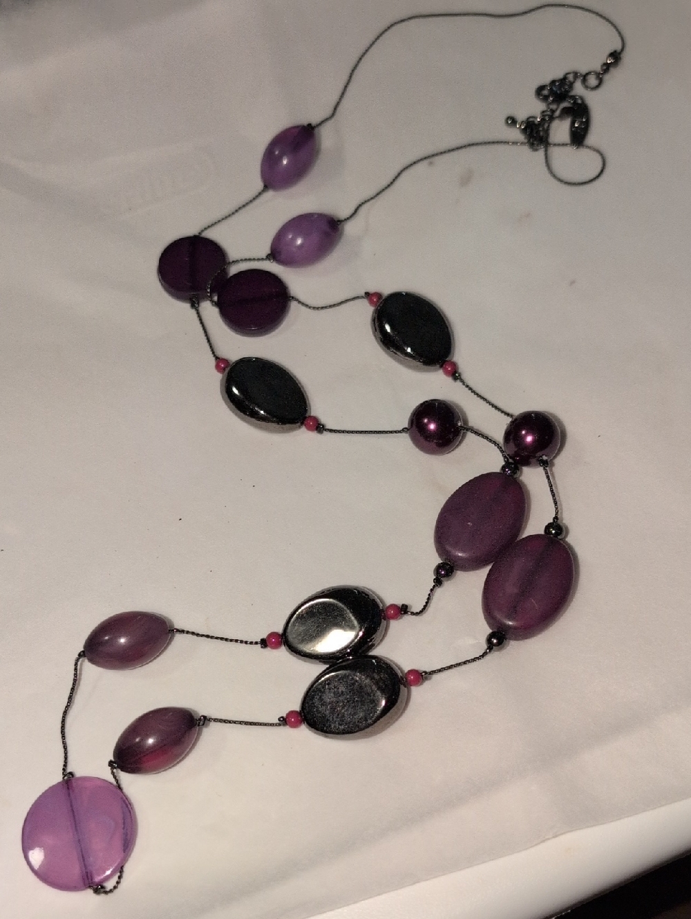 ❤️‍🔥10/$10❤️‍🔥 Faux Purple Beaded Necklace